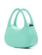 Coperni Swipe Baguette Leather Handbag Coperni Swipe Baguette Leather Handbag - Green