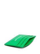 Balenciaga Green Leather Card Holder With Logo Balenciaga Green Leather Card Holder With Logo - Green