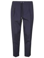 Moncler Drawstring Waist Cropped Trousers Moncler Drawstring Waist Cropped Trousers - Blue