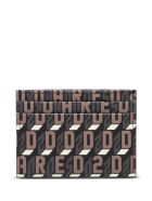 Dsquared2 Leather Card Holder With Logo Dsquared2 Leather Card Holder With Logo - Brown