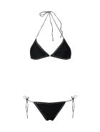 Oseree Mini Gem Two Piece Strass Oseree Mini Gem Two Piece Strass - Black Black