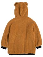 Moschino Brown Teddy Hoodie With Logo Moschino Brown Teddy Hoodie With Logo - Brown