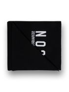 Dsquared2 Black Wool Hat With Logo Dsquared2 Black Wool Hat With Logo - White/black