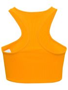 Off-White Orange Crop Top With Logo Print Off-White Orange Crop Top With Logo Print - Orange