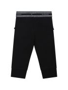 Givenchy Black Leggings For Baby Girl With Logo Givenchy Black Leggings For Baby Girl With Logo - Black