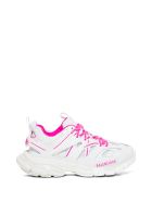 Balenciaga Mix Of Materials Track Sneakers With Logo Balenciaga Mix Of Materials Track Sneakers With Logo - White