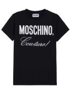 Moschino Black Cotton T-shirt With Logo Print Moschino Black Cotton T-shirt With Logo Print - Black