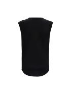 Balmain Cotton Tank Top With Gold Colored Logo Print Balmain Cotton Tank Top With Gold Colored Logo Print - Black