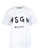 Logo-print T-shirt MSGM Logo-print T-shirt - Bianco