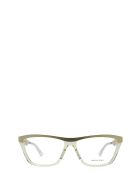 Bottega Veneta Eyewear Bottega Veneta Bv1133o Gold & Transparent Beige Glasses Bottega Veneta Eyewear Bottega Veneta Bv1133o Gold & Transparent Beige Glasses - Gold & Transparent Beige