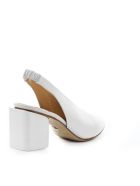 Halmanera White Nappa Leather Slingback Pump Halmanera White Nappa Leather Slingback Pump - Bianco