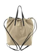 Marni Gusset - Smooth Calfskin Backpack Marni Gusset - Smooth Calfskin Backpack - Black/beige