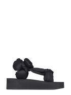 RED Valentino Platform Sandals With Bows RED Valentino Platform Sandals With Bows - NERO