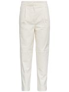 Antonelli Titano White Velvet Trousers Antonelli Titano White Velvet Trousers - White