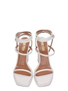 Paris Texas Bianca Sandals In White Leather Paris Texas Bianca Sandals In White Leather - white