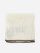 Eleventy Ribbed Cashmere Scarf Eleventy Ribbed Cashmere Scarf - White