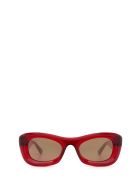 Bottega Veneta Bottega Veneta Bv1088s Burgundy Sunglasses Bottega Veneta Bottega Veneta Bv1088s Burgundy Sunglasses - Burgundy