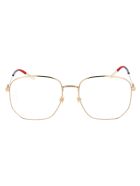 Gg0396o Glasses Gucci Gg0396o Glasses - 002 GOLD GOLD TRANSPARENT