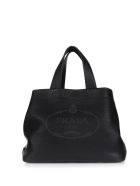 Prada Shopper In Black Leather Prada Shopper In Black Leather - NERO
