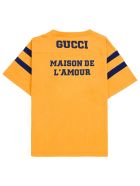 Gucci Yellow Cotton T-shirt With Print Gucci Yellow Cotton T-shirt With Print - Yellow