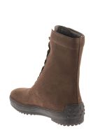 Tod's Winter Rubber Boots In Suede Leather Tod's Winter Rubber Boots In Suede Leather - Brown