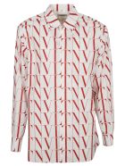 Vltn Logo Shirt Valentino Vltn Logo Shirt - White/Red
