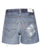 RE/DONE Denim Rip Cuff Detail Shorts RE/DONE Denim Rip Cuff Detail Shorts - Indigo