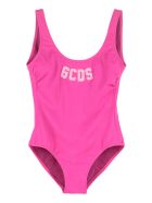One-piece Swimsuit With Logo GCDS One-piece Swimsuit With Logo - Fucsia