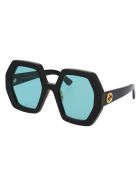 Gg0772s Sunglasses Gucci Gg0772s Sunglasses - 001 BLACK BLACK GREEN