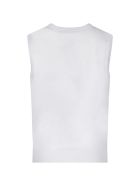 Armani Collezioni White Vest For Boy With Iconic Eagle Armani Collezioni White Vest For Boy With Iconic Eagle - White