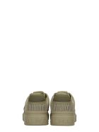 Balmain B-court Sneakers In Khaki Leather Balmain B-court Sneakers In Khaki Leather - khaki