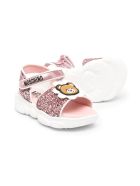 Moschino Sandals With Applications Moschino Sandals With Applications - Pink