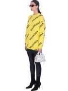 Balenciaga Knitwear In Yellow Cotton Balenciaga Knitwear In Yellow Cotton - yellow