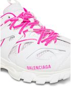 Balenciaga Mix Of Materials Track Sneakers With Logo Balenciaga Mix Of Materials Track Sneakers With Logo - White