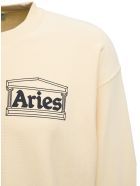 Aries Beige Jersey Sweatshirt With Logo Print Aries Beige Jersey Sweatshirt With Logo Print - Beige