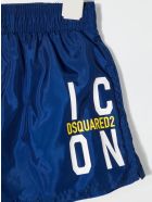 Newborn Blue D2kids Icon Swim Shorts Dsquared2 Newborn Blue D2kids Icon Swim Shorts
