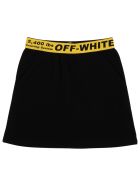 Off-White Black Cotton Skirt With Logo Off-White Black Cotton Skirt With Logo - Black