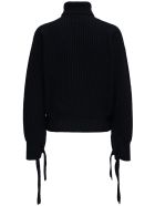 Mauro Grifoni Black Wool Sweater With Bows Mauro Grifoni Black Wool Sweater With Bows - Black