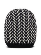 Valentino Garavani Optical Beanie Wool Hat Valentino Garavani Optical Beanie Wool Hat - White