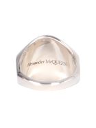 Alexander McQueen Skull Tag Ring Alexander McQueen Skull Tag Ring - ARGENTO