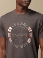 Napapijri T-shirt Napapijri Cotton T-shirt With Logo Napapijri T-shirt Napapijri Cotton T-shirt With Logo - Grey