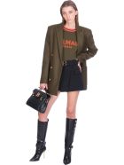 Balmain Outerwear In Green Wool Balmain Outerwear In Green Wool - green