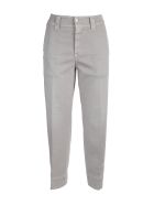 Cotton Jeans. High Waist Closed Cotton Jeans. High Waist - Beige