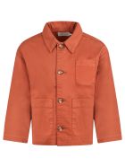 The New Society Brick Red ''david'' Jacket For Boy The New Society Brick Red ''david'' Jacket For Boy - Red