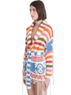 Cardigan In White Cotton Alanui Cardigan In White Cotton - Multicolor