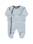 Fendi Light Blue Set With Double Ff For Baby Boy Fendi Light Blue Set With Double Ff For Baby Boy - Light Blue