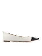 Michael Kors Carissa Ivory Black Ballet Flat Michael Kors Carissa Ivory Black Ballet Flat - Ivory / Black