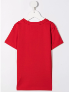 Kids Red T-shirt With Black Logo Application Givenchy Kids Red T-shirt With Black Logo Application - Rosso