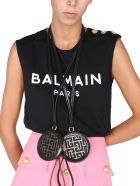Balmain T-shirt With Logo Print Balmain T-shirt With Logo Print - NERO