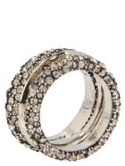 'punk Triple' Ring Alexander McQueen 'punk Triple' Ring - Argento